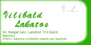 vilibald lakatos business card